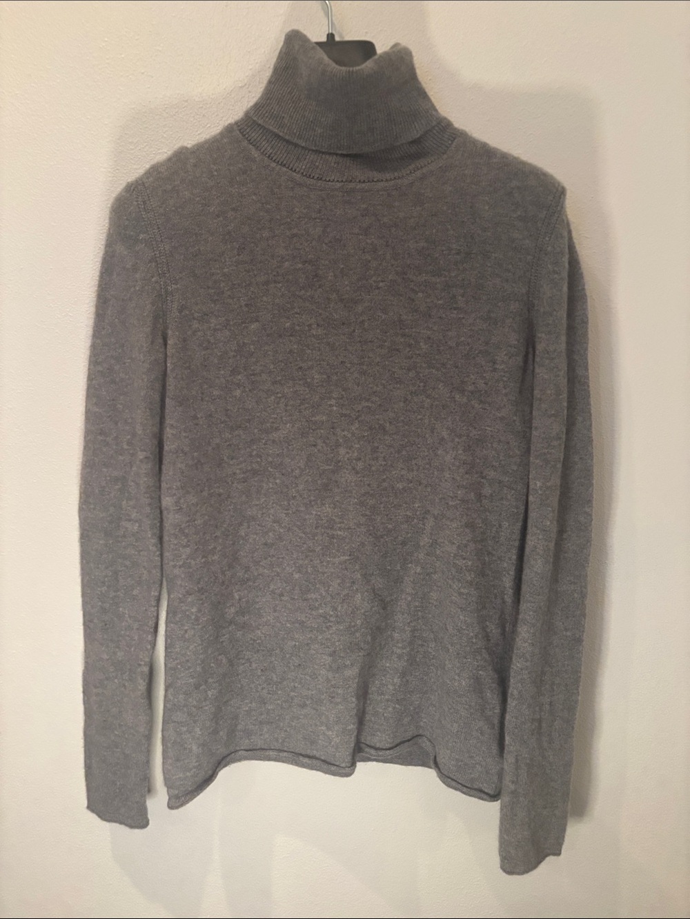 Gray Turtleneck Women's Sweater - Classic Cozy Cashmere
